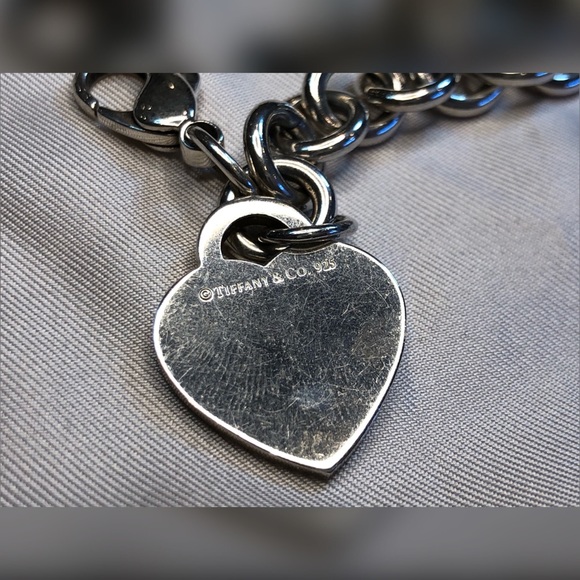 Tiffany RTT Heart Tag Bracelet 925 EUC - Picture 7 of 15